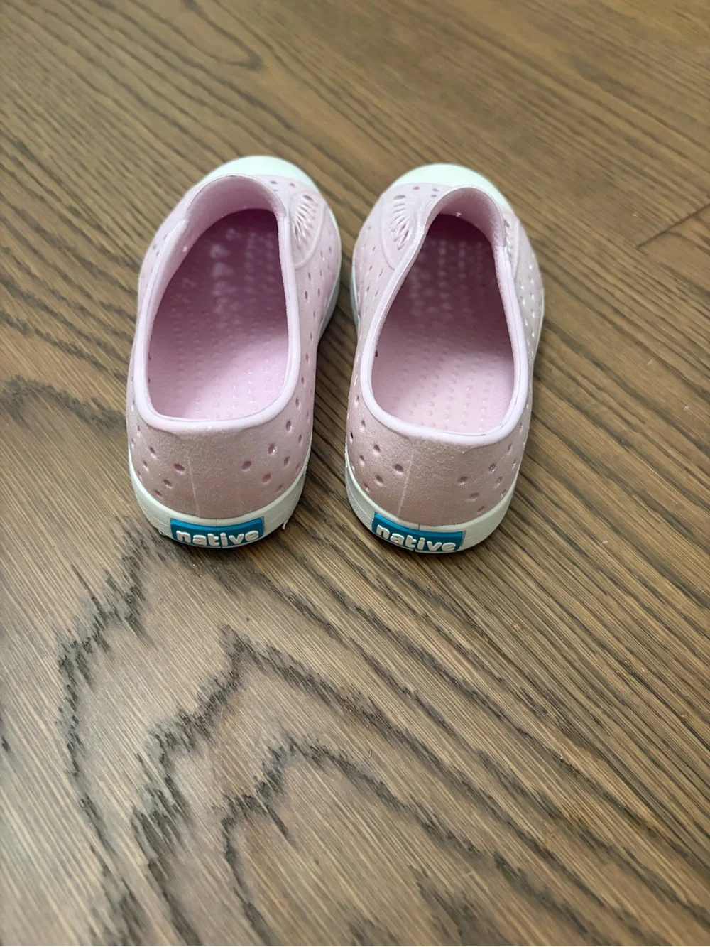 Native Jefferson Kids Slip-On Water Shoes - Glitter Pink| size c9